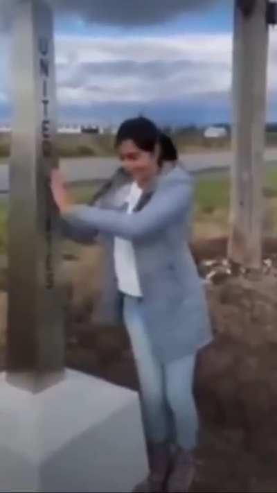 Accidentally entered a war zone.