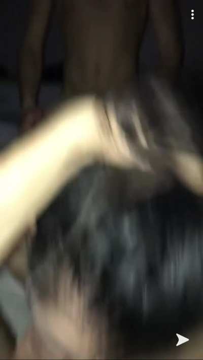 This white slut is shared by two Arab cocks - Deux rebeux font tourner cette Gwer