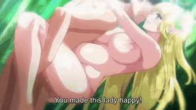 Single guy impregnates all the elves (Hentai - Youkoso! Sukebe Elf no Mori e)