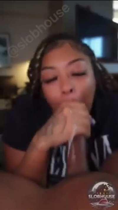 ebony throat demon eatin semen