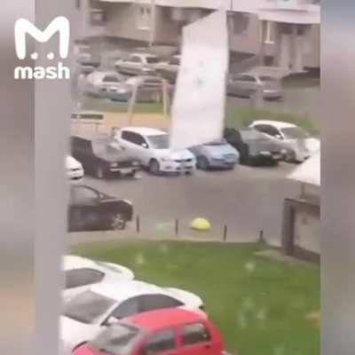 WCGW If I walk this huge sheet of plastic during a storm