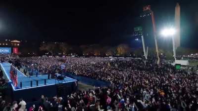 Over 75,000 Americans get amped up at the Ellipse for Kamala Harris