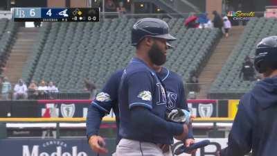 [Highlight] Immediately after giving up a home run, Kendall Graveman hits Manuel Margot with a pitch and both benches are warned