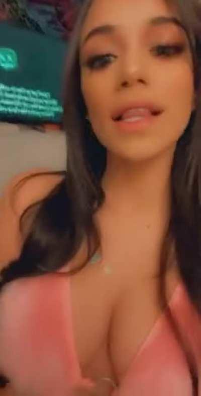 Savannah Sixx Popping Out Her Tit