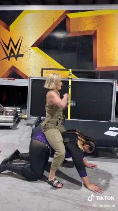 Renee young riding nia jax
