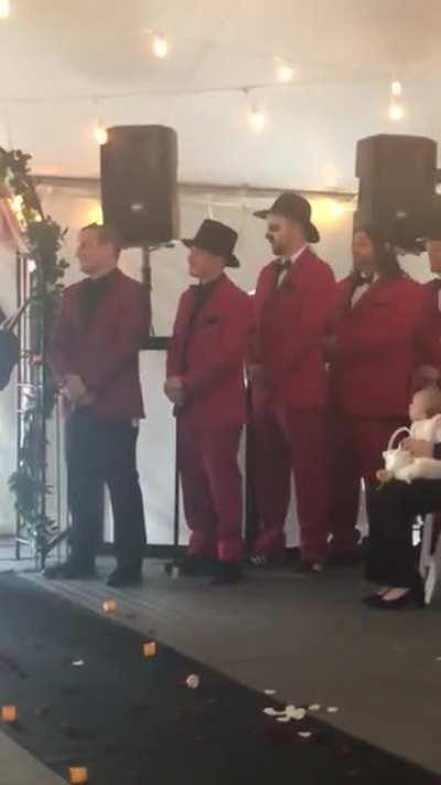 I main survivor and Michael is stalking me at the wedding.