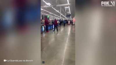 US Veteran shopping at Wal-Mart in South Carolina takes down a man with a knife