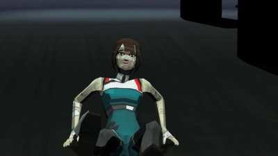 Adler explains his dastardly plan to Mrs. Signalis