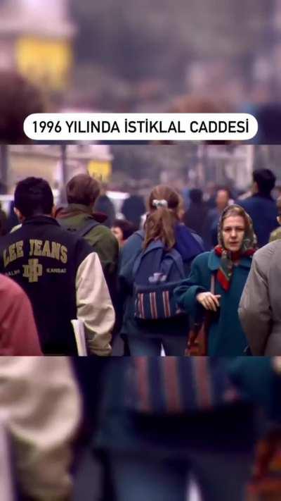 1996 yılında İstiklal Caddesi 