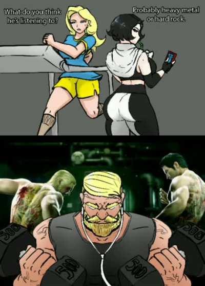 What's he listening to?