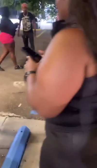 Intergender Fight - Crazy Fight Erupts After Verbal Altercation Turns Physical 4v3 Fight [T*ts Pop Out] (NSFW)