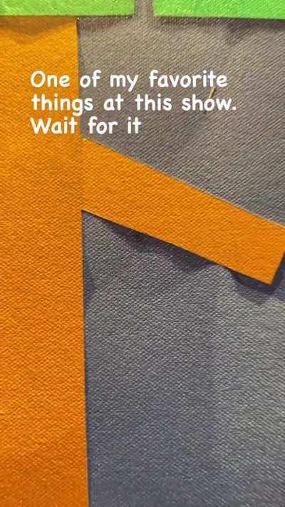 Bill Braun creates paintings that look like construction paper!