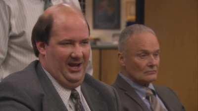 Sperm bank blooper - “Baby Shower” (S5E4) The actors’ reactions at the end of the scene is priceless.