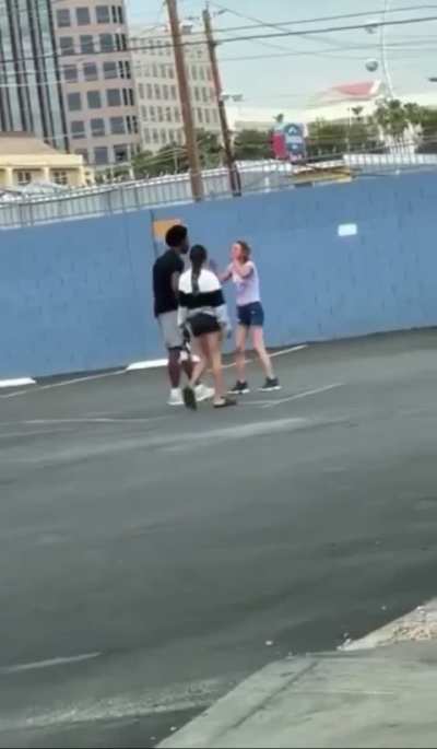 Girl gets knocked down