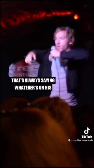 Comedian dishes out karma to heckler