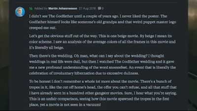 one star reviews of the godfather read by Marlon Brando (yt: reviewjak) 