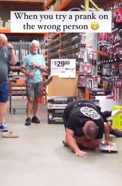 To “prank” someone