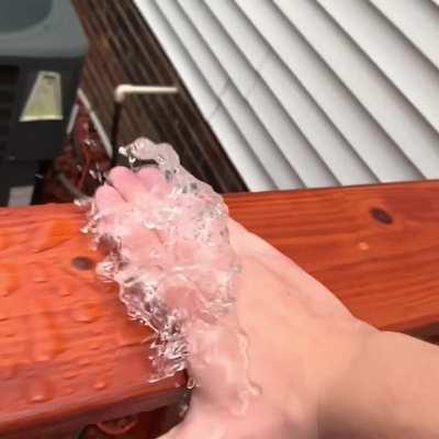 Result of a freshly stained deck