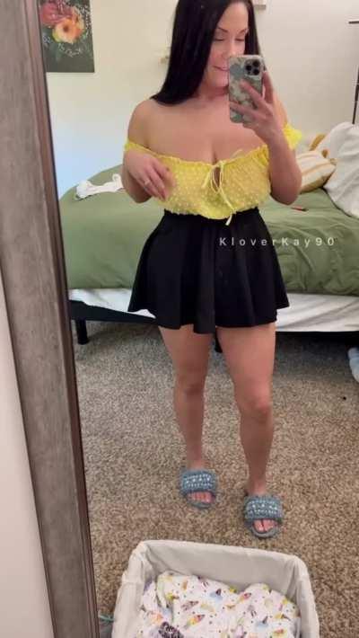 No bra or panties for quicker access