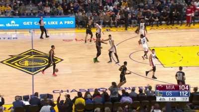 [Highlight] Draymond Green with a block and Jordan Poole goes for the dunk and 1.