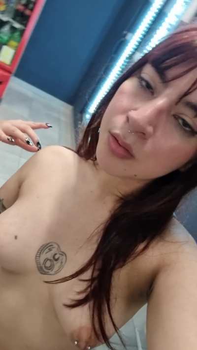 I snuck into the convenience store