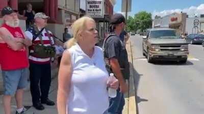 “Counter protester” at a Black Lives Matter protest in rural Pennsylvania