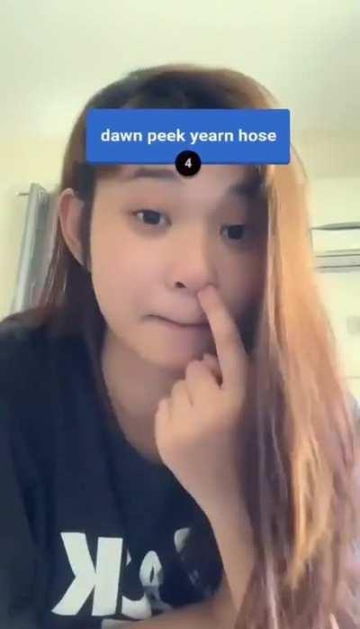 don’t pick ur nose :)