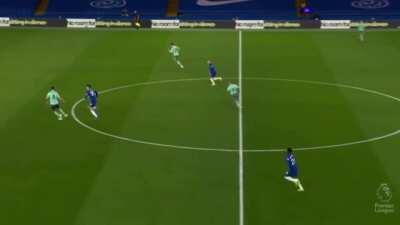 Great effort play from Havertz to win the ball back for Chelsea
