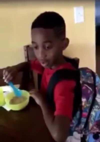 Tried to teach the little nigga something for the first day of school