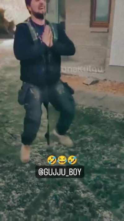 Boys having fin at work