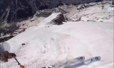 Skiing down a 1000 ft slope in Aspen, CO