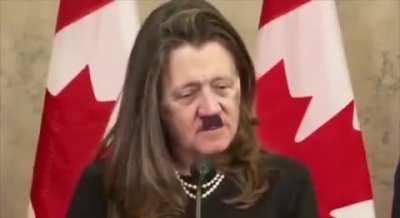 This desecration of Trudeau's right hand woman is unspeakable blasphemy!