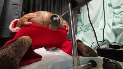 Santa getting prostate pounded