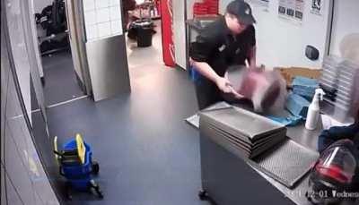 Carrying 2 containers of marinara sauce at the same time