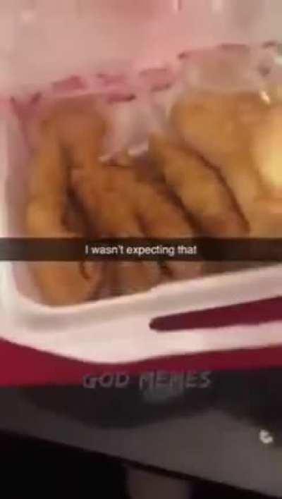 the box combo from Canes