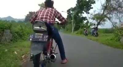 WCGW when watching your friend do a wheelie