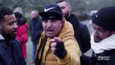 Man is really going through it. 