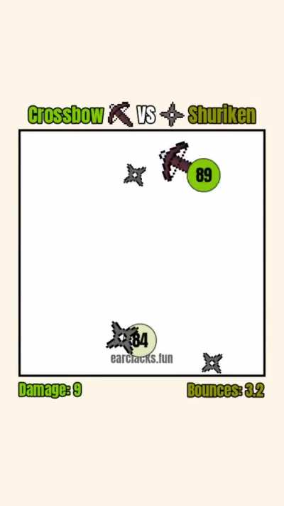 Crossbow VS Shuriken
