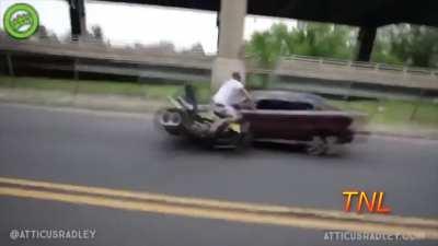 Driving on the wrong side of the road