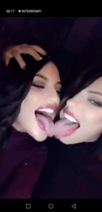 Long Tongue Kissing | Kissa Sins And Adriana Chechik