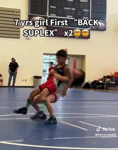 Herra's first back suplex