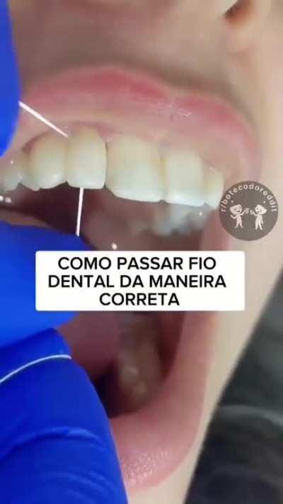 Como passar fio dental 