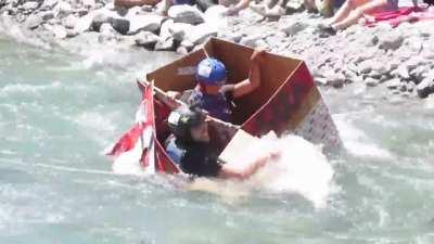 Cardboard Rafting - The Carton Rapid Race