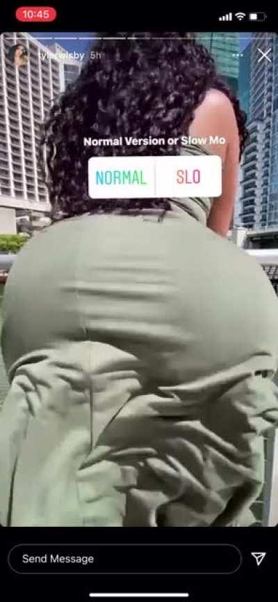 Slow motion ass clapping