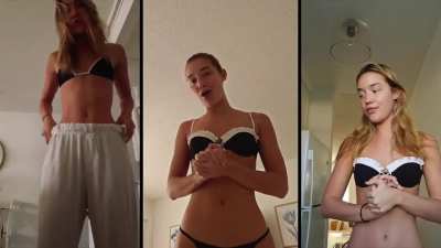 More tummy from her Christmas vlog