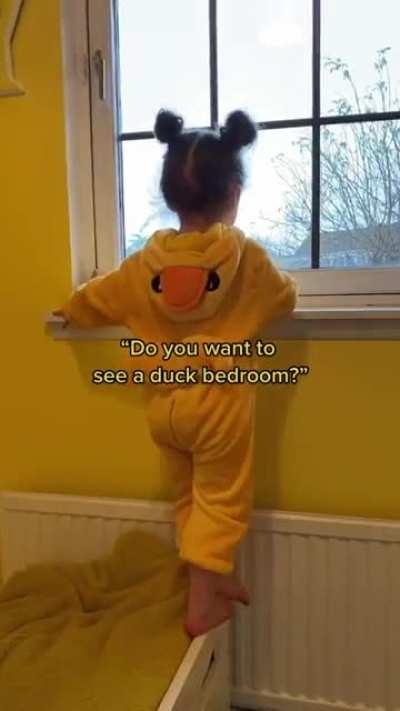 Mom made a duck room for her daughter. Her reactions are just too precious! @rileykayscott