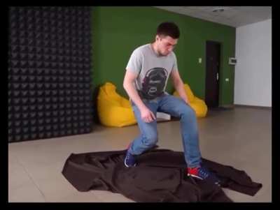 How the famous “sitting in the air” trick works