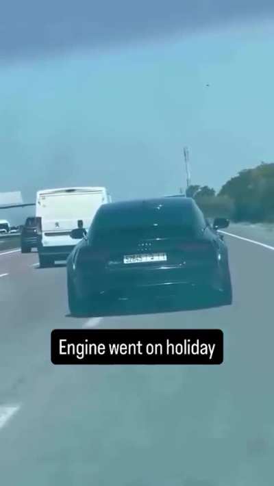 Cartoon audi breakdown