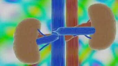 Yep, a very accurate renal physiology model. Kidneys pulsating just like in real life!