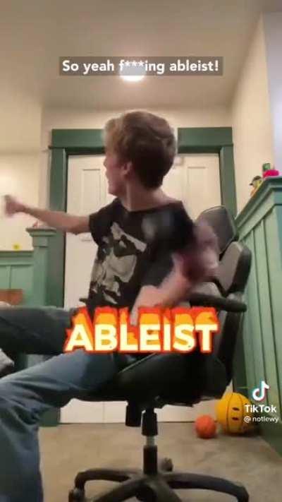 Chad fighting the good fight against ableism